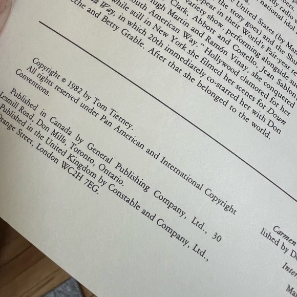 Tom Tierney Carmen Miranda Paper Dolls in Full Color - Picture 6 of 8